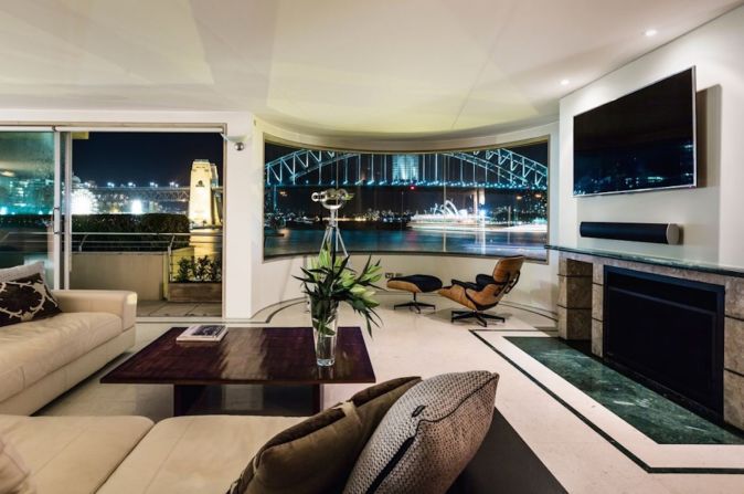 Price: From $1,443 per night. This prestigious waterfront apartment offers million-dollar views of Sydney Harbour. One of only four units in the building, it occupies an entire floor and has private lift access. 