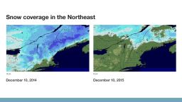 snow coverage in northeast