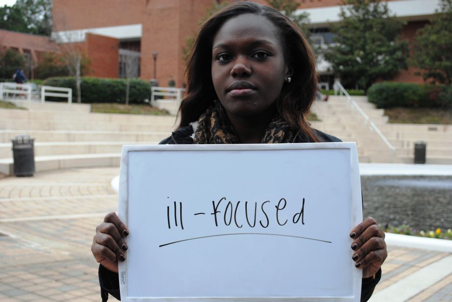 Janelle Owusu from Georgia Tech in Atlanta describes the election as "ill-focused." She is personally concerned about health care. 