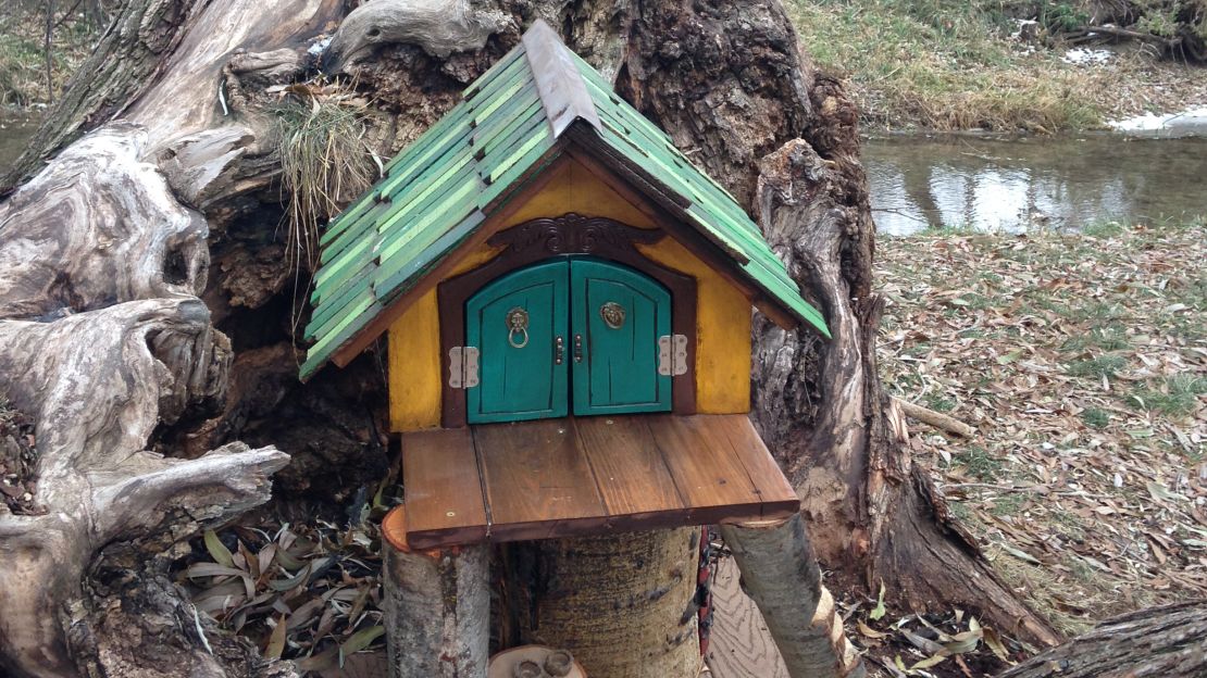 In October, this fairy house sprung up along a trail in Lehi, Utah.