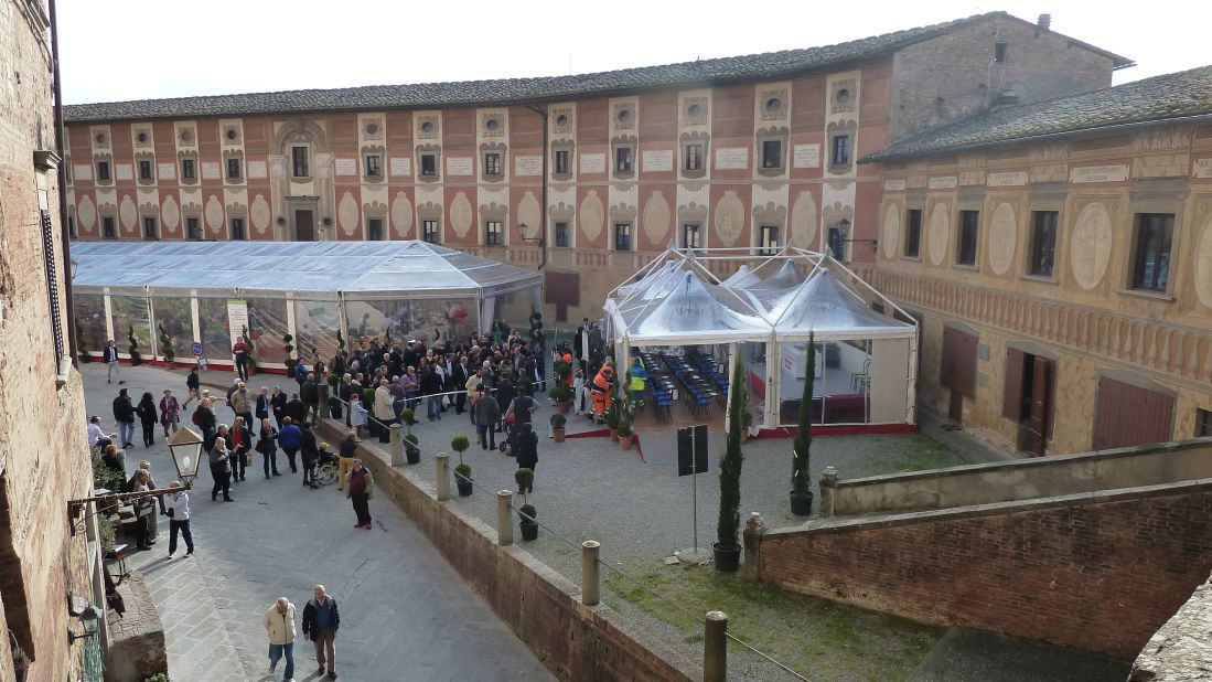 San Miniato is on the ancient Via Francigena pilgrim route that stretches from Canterbury, England, down to Rome. Today's pilgrims come for the annual truffle festival held during the three weekends in November. 