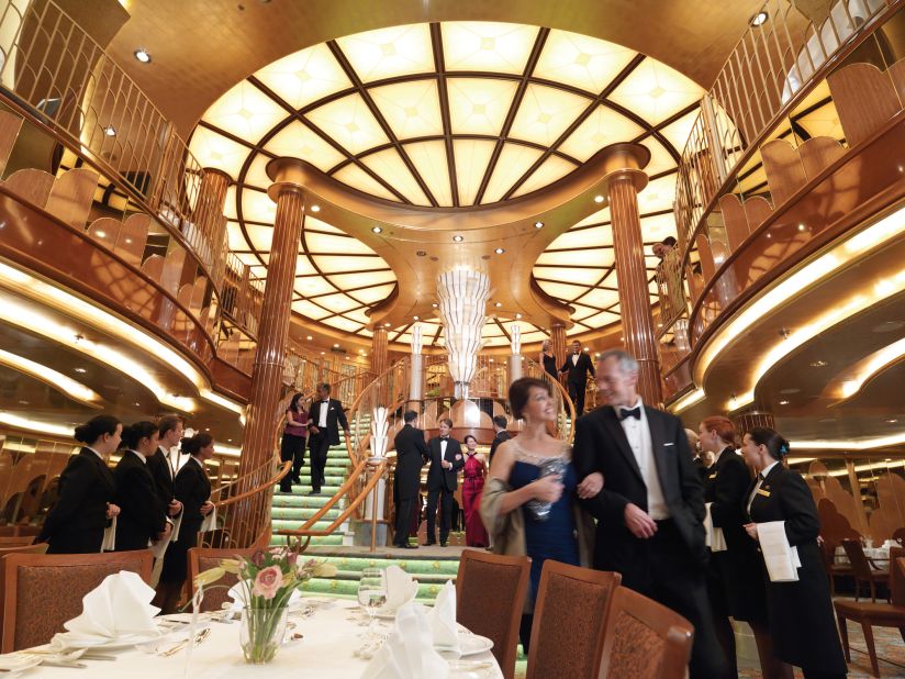 Think you'll get bored dining in the same restaurants every night? The Queen Elizabeth is Cunard's newest ship, offering more than 10 eating and drinking options. 