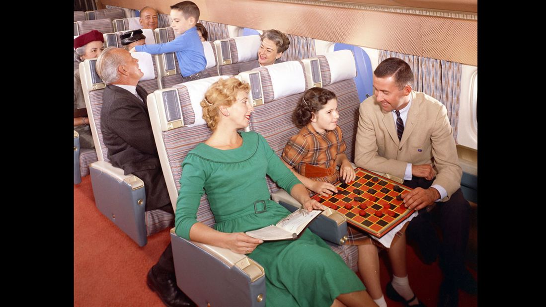 <strong>Checkers: </strong>Back then, it seems, everyone loved children on flights. Maybe when the only alternative was chess and cards, people genuinely enjoyed being around their offspring. Maybe the drinks trolley hadn't been by yet.