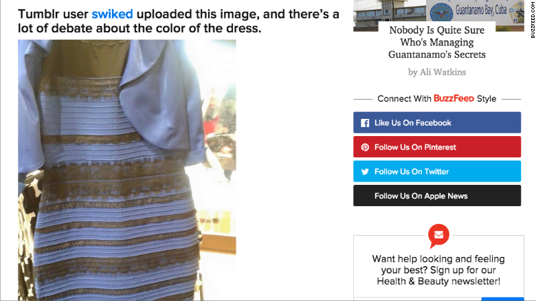 The Dress: Blue & Black? White & Gold? Cease & Desist? | CNN