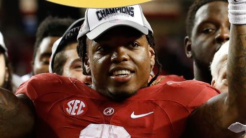 Running back Derrick Henry is the first running back to win the Heisman Trophy since 2009. 