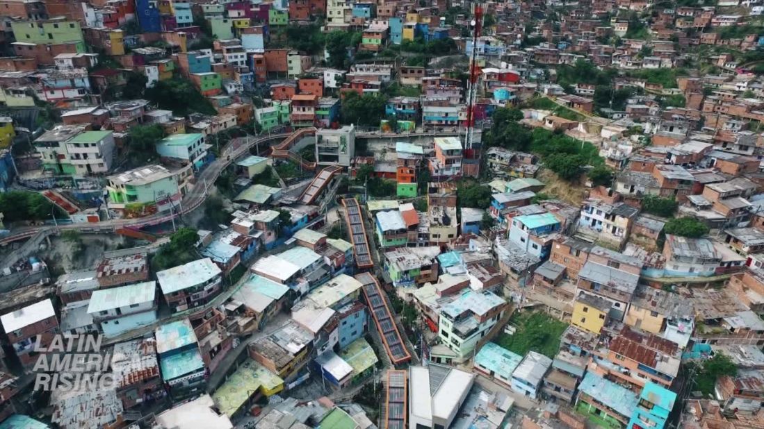 Comuna 13 is an area in Medellin, Colombia, that was once plagued with violence.