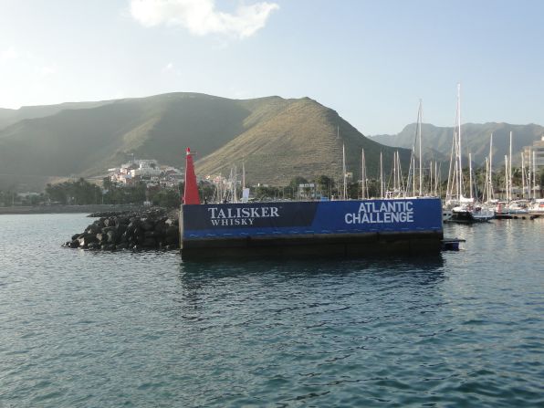 The race departure point in La Gomera. All being well, the team will arrive roughly six weeks later in Antigua in the Caribbean. It is known as the <a href="index.php?page=&url=https%3A%2F%2Fwww.taliskerwhiskyatlanticchallenge.com%2F" target="_blank" target="_blank">"world's toughest rowing race."</a>