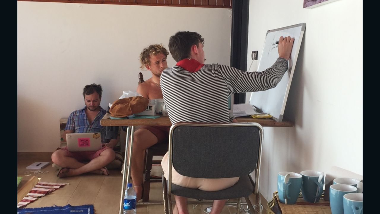 Brainstorming at The Blue House