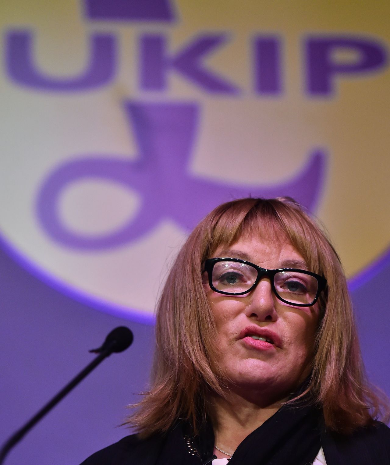 Here, Maloney gives a speech at a United Kingdom Independence Party (UKIP) conference in February 2015. Maloney has since left the right-wing Eurosceptic party, saying: "I am no longer a member, due to their beliefs."<br />As a UKIP candidate for the London mayoral election in 2004, Maloney (then Frank) attracted criticism after refusing to campaign in the borough of Camden because there were "too many gays."<br />Today, Maloney "wholeheartedly apologizes" for the comments.<br />"I totally regret making them and I'll have to live with them forever," she told CNN. "But at the time I was living a life with blinkers on. I used to live in a world where my mouth opened before my brain did. If I could go back in time and take those words back, I would." 