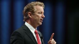 ORLANDO, FL - NOVEMBER 14:  Republican presidential candidate Sen. Rand Paul (R-KY)  speaks during the Sunshine Summit conference being held at the Rosen Shingle Creek on November 14, 2015 in Orlando, Florida.  The summit brought Republican presidential candidates in front of the Republican voters.  (Photo by Joe Raedle/Getty Images)