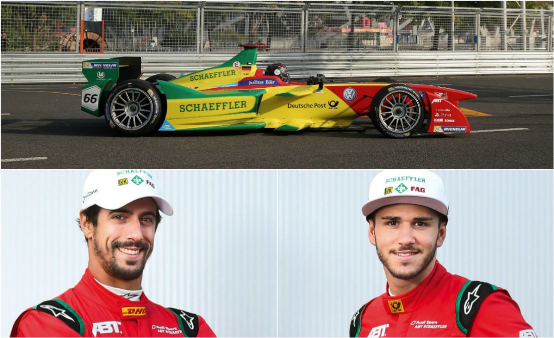 Di Grassi (left) has started the new season strongly and leads the drivers' championship after two races.