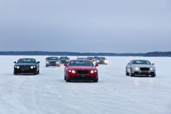 It's safe to assume that the world's most powerful, luxurious and exclusive SUV is no slouch in the snow, but Bentley enthusiasts have a chance to find out for sure at <a  target="_blank" target="_blank">the brand's Power On Ice event in Finland</a>. The new $229,000-plus Bentayga joins the all-wheel drive Continental GT and Flying Spur at the lavish event which also features an ice bar and some sauna time. 