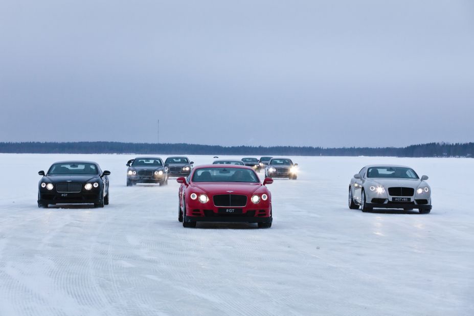 It's safe to assume that the world's most powerful, luxurious and exclusive SUV is no slouch in the snow, but Bentley enthusiasts have a chance to find out for sure at <a href="http://events.bentleymotors.com/en/power-on-ice/" target="_blank" target="_blank">the brand's Power On Ice event in Finland</a>. The new $229,000-plus Bentayga joins the all-wheel drive Continental GT and Flying Spur at the lavish event which also features an ice bar and some sauna time. 