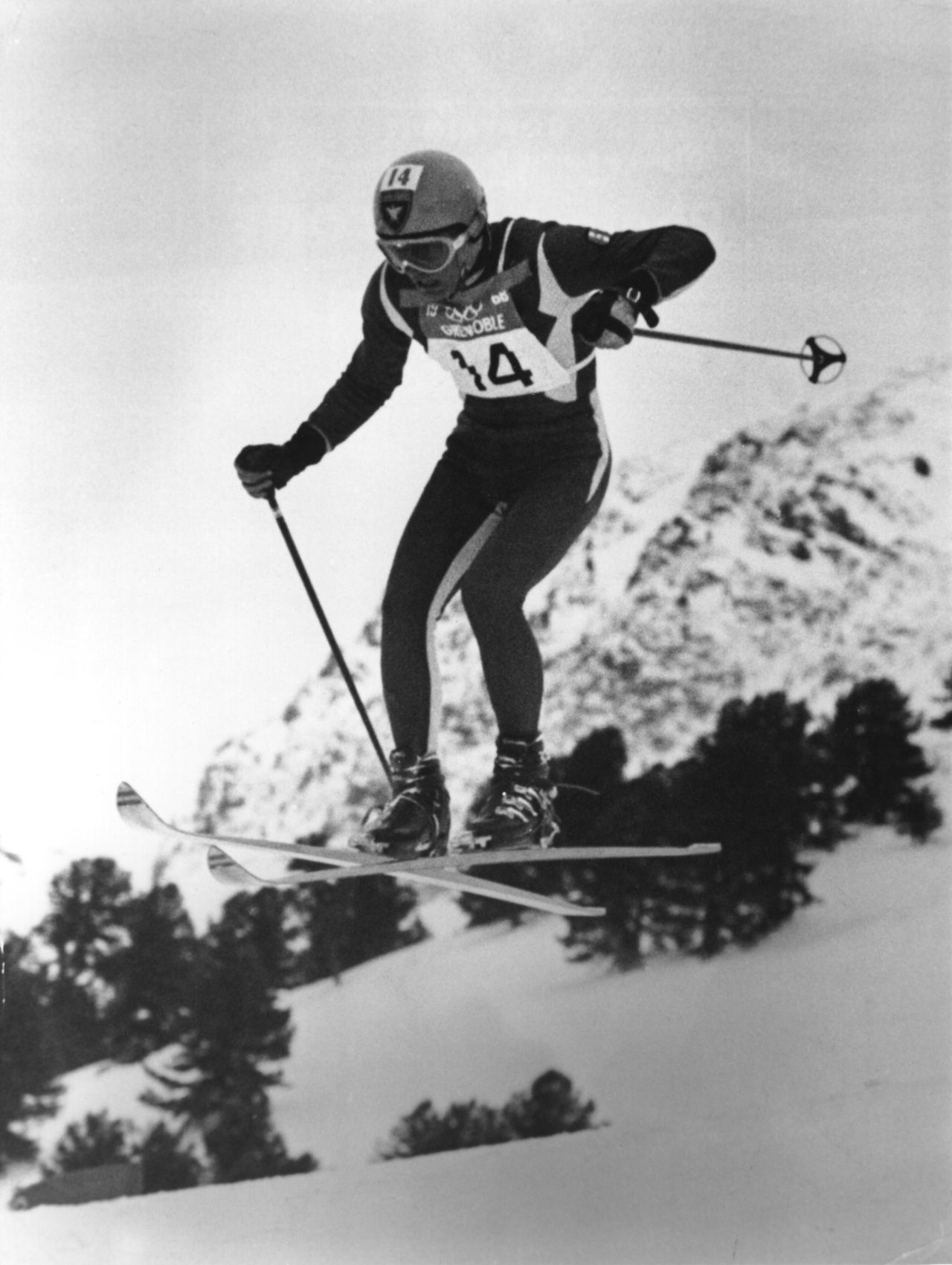 Killy won downhill, giant slalom and slalom gold at the Grenoble Games in 1968.