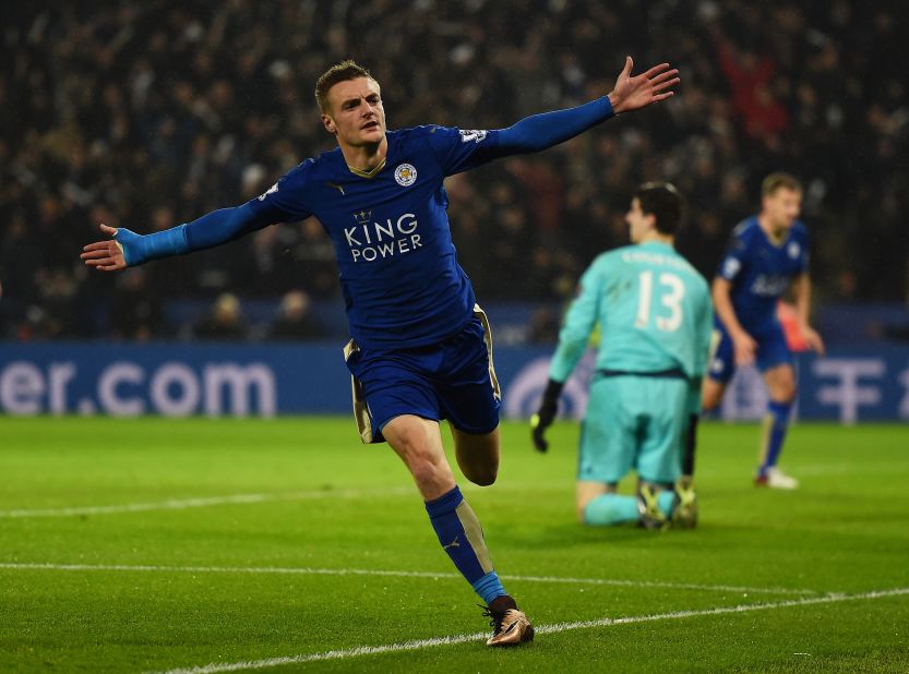 Jamie Vardy and Leicester City are enjoying an incredible English Premier League season. Despite starting the season as one of the favorites to be relegated, the Foxes sit top of the table. Vardy has been in sensational form and recently set a new EPL record by scoring in 11 consecutive matches. He opened the scoring in Leicester's thrilling 2-1 win over reigning champion Chelsea on Monday.