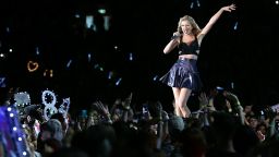 SYDNEY, AUSTRALIA - NOVEMBER 28:  Taylor Swift performs during her '1989' World Tour at ANZ Stadium on November 28, 2015 in Sydney, Australia.  (Photo by Mark Metcalfe/Getty Images)