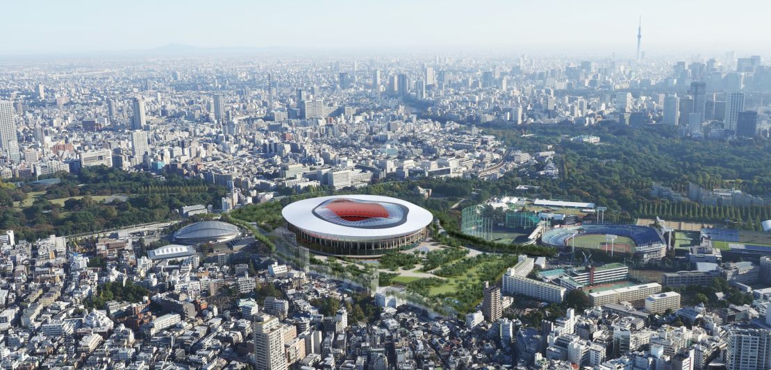 "Design B": a proposed new design for the 2020 Tokyo Olympic Stadium.