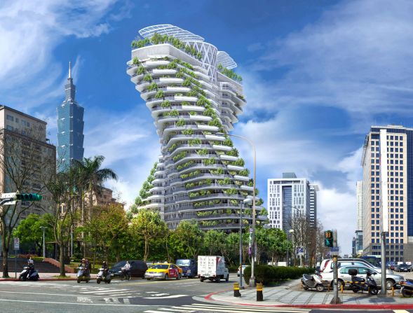 Vincent Callebaut, a self-proclaimed "archibiotect" made waves when he first put forward his designs for the Tao Zhu Yin Yuan tower -- also known as the Agora Garden tower -- in 2010. The twisting tower  aims to be one of the world's most eco-friendly structures. It has several of its own gardens and forests to sustain those who reside within, recycles all organic waste and used water and is heated using solar power. 