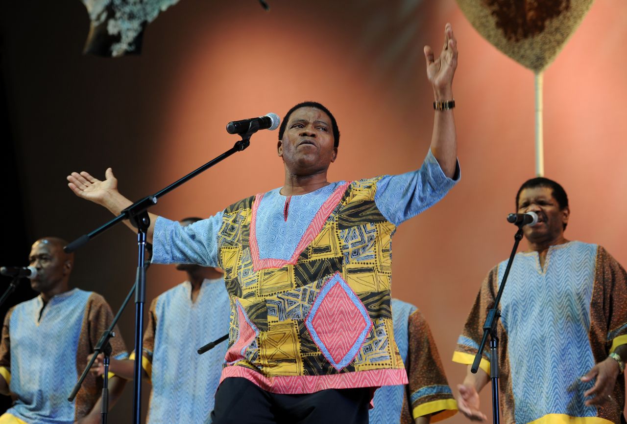 The male choral group Ladysmith Black Mambazo were founded in Durban, South Africa in 1960s, and were hailed by Nelson Mandela as South Africa's cultural ambassadors. They won international acclaim after working with Paul Simon, of the Simon and Garfunkel fame.