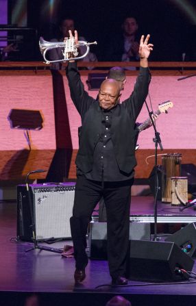 A titan of the South African jazz scene, Hugh Masekela has been performing since the 50s. His music is far reaching, his fans worldwide, and he's sold millions of records. Putting younger artists to shame, he's still active and performed at the Grammys in 2013.