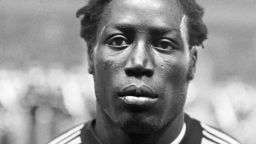PARIS, FRANCE - OCTOBER 13:  Jean-Pierre Adams, french footballer, photography on October 13, 1972 in Paris. Adams, 22 caps for France A, between 1972 and 1976, is not on 10 March 1948, Dakar. On the occasion of a mild knee operation, Jean-Pierre Adams falls into a long and deep coma on March 17, 1982 due to an error of anesthesia.  This long coma is still ongoing in 2010.   AFP PHOTO / AFP  (Photo by AFP/Getty Images)
