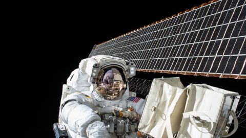 Kelly conducted a spacewalk outside the space station on November 6, 2015.