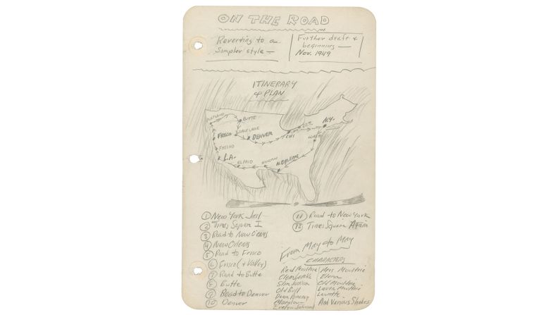 Cartographers are truly a strange breed. Most of us spend a great deal of time traveling, sketching the land and cityscapes in our little notebooks, and generally wishing we spent more of our time on the road. For my money Jack Kerouac's novel captures that spirit of cartography in ways that even many maps cannot and to see that he actually graphically traced out the route of his more narrative journey, makes On the Road a real mapmakers book.  Over the decades many readers of the novel have sat down and drawn for themselves the path of the exploits by Sal Paradise and Dean Moriarity as they criss-crossed America in search of adventure and self-discovery. Kerouac's hand drawn map is both a fictional plan for his writing and a real journey that he himself would make. What map isn't a blending of both?