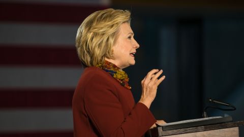 Democratic presidential candidate Hillary Clinton speaks at the University of Minnesota on December 15, 2015 in Minneapolis, MN.