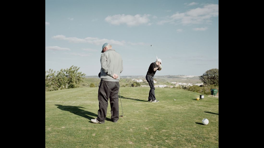 People golf in Castro Marim, Portugal, close to the Spanish border.