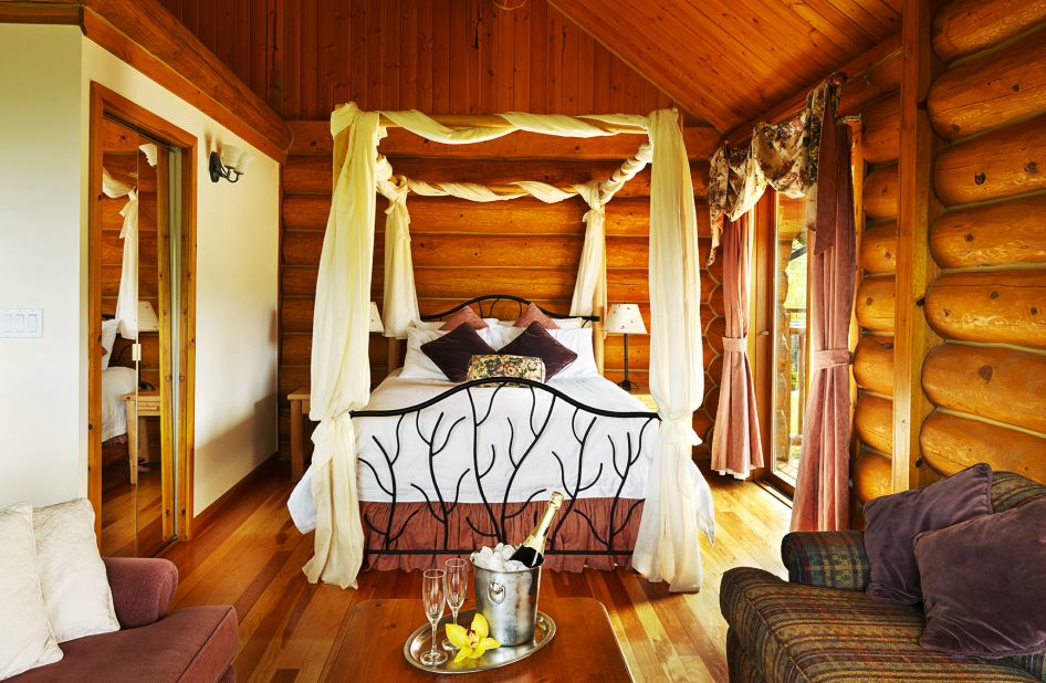 You don't have to be a lumberjack to feel the romance in one of Echo Valley Ranch & Spa's cozy cabins.