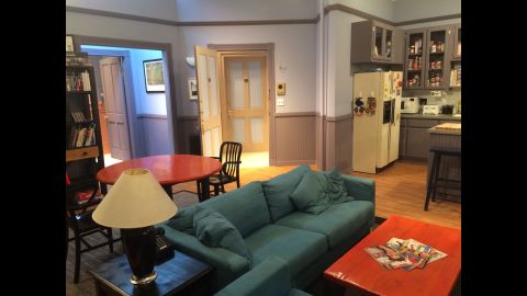 A re-creation of Jerry Seinfeld's TV apartment is on display at the "Seinfeld" fan experience in West Hollywood through Sunday.