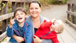 Martine Zoer, founder of Quirkie Kids, and her sons, ages 7 and 4.