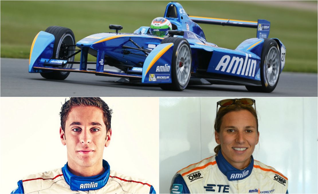 Robin Frijns (left) and Simona de Silvestro will look to improve on the team's sixth-place finish last season.