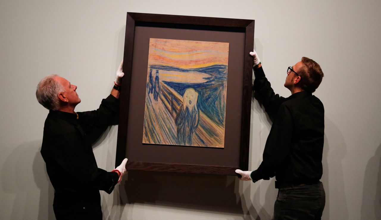 The sale of Edvard Munch's "The Scream" to billionaire Leon Black for $119.9 million in 2012 marked more than a new art record: it was the first time that a pastel, rather than an oil or acrylic painting, came anywhere near achieving such a price. This was in part due to the overwhelming popularity and international fame of the image, and the fact that it is the only version of Munch's signature work that is not owned by a museum.