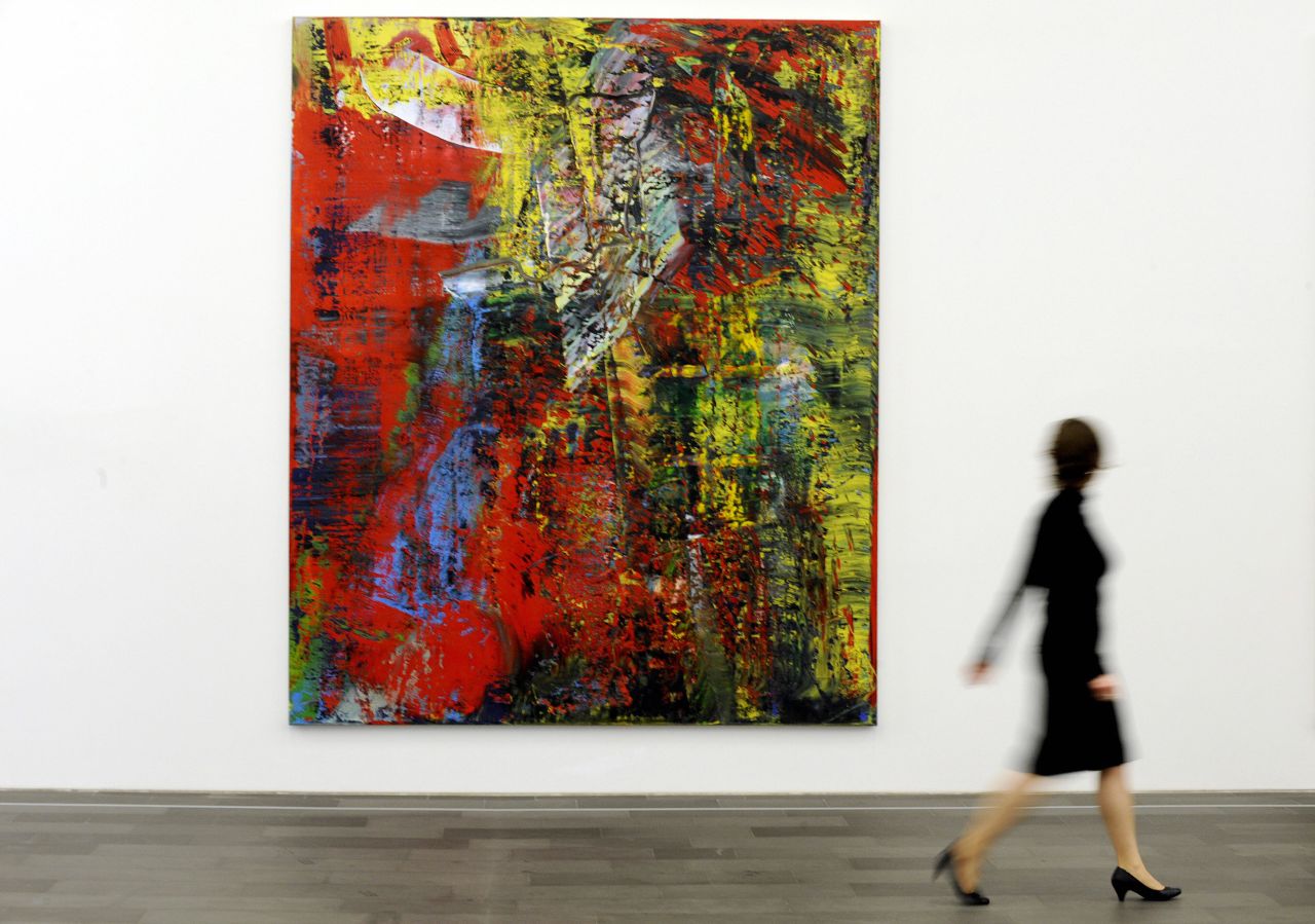 Rock star Eric Clapton sold his "Abstraktse Bild" by art star Gerhard Richter in 2012 for £21.3 million, establishing a new record for a living artist and the highest price ever paid for a Gerhard Richter painting. One of the most popular artists at the moment, the octogenarian has seen his work increase in value by over 600 percent in the past ten years, according to art market analysts. His oeuvre is celebrated as much for its range and versatility as for its virtuosity: his paintings tend to focus equally on the intellectual and the aesthetic. This is a particularly strong work, but the provenance -- coming from Clapton's private collection -- made the painting particularly attractive.<br />