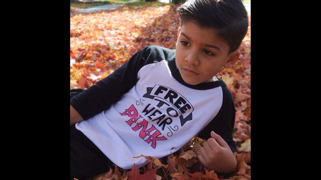"Free to Wear Pink" is the message of this shirt offered by <a href="http://www.quirkiekids.com/" target="_blank" target="_blank">Quirkie Kids</a> for boys and girls. 