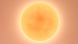 A simulation of Wolf 1061 -- an inactive red dwarf star, smaller and cooler than our sun.