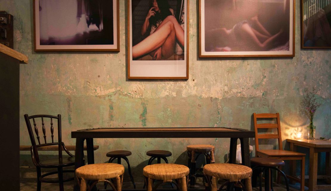 Sensual photography on the walls spices up the energy of Teens of Thailand.