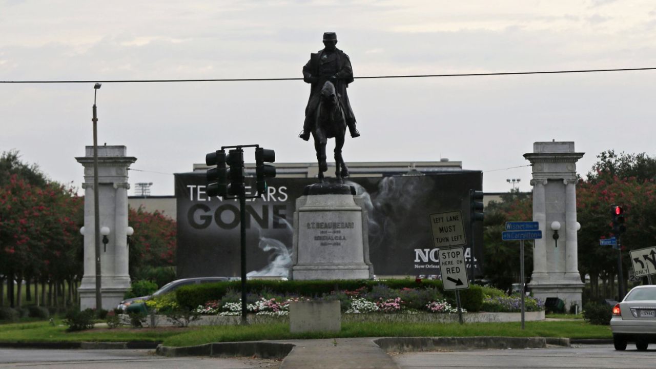 A New Orleans monument to Louisiana native and former Confederate Gen. P.G.T. Beauregard is one of four that will be removed.