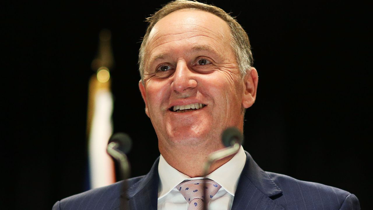 New Zealand Prime Minister John Key speaks at a press conference in Wellington earlier this month.