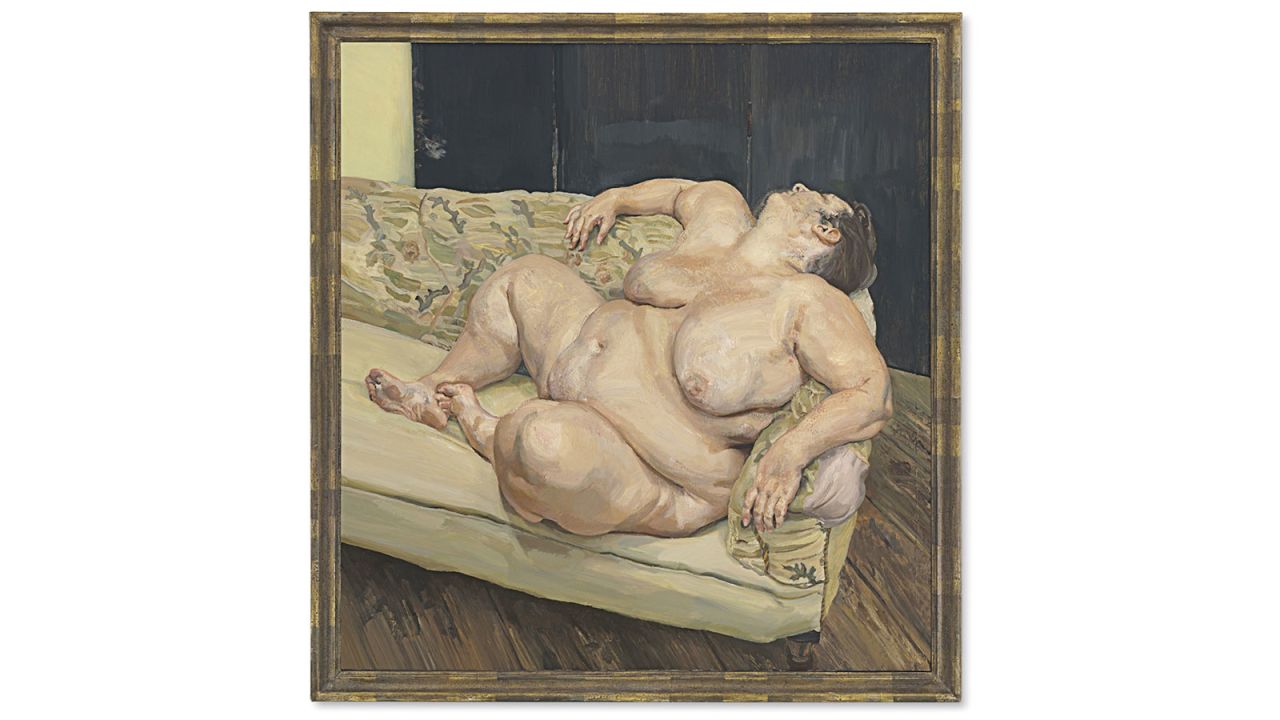 The portrait of the ample-bodied Sue Tilley, a British government worker, was one of four such paintings the British artist produced of the woman he called "Fat Sue."  <a href="http://www.christies.com/features/Lucian-Freuds-Benefits-Supervisor-Resting-5994-3.aspx" target="_blank" target="_blank">Described</a> by Christie's in its catalogue as "one of the most remarkable paintings of the human figure ever produced." The portrait -- for which Ms. Tilly <a href="http://www.dailymail.co.uk/news/article-3082464/1994-Freud-titled-Benefits-Supervisor-Resting-sells-auction-35-8million.html" target="_blank" target="_blank">reportedly</a> earned £20 per day as a model -- achieved a record for the artist when it sold at Christie's New York in May, 2015.
