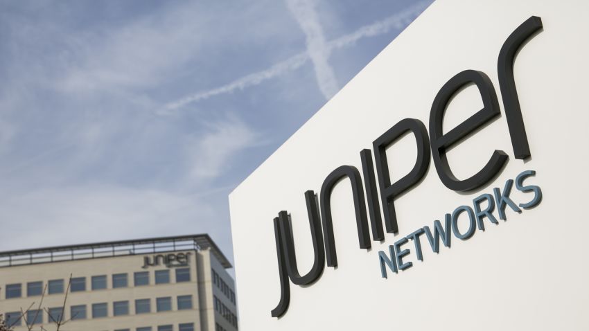 The headquarters of Juniper Networks in Sunnyvale, California, on January 1, 2014.