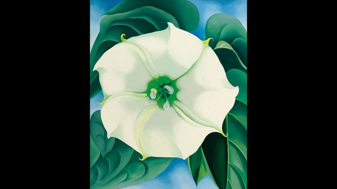 Long one of America's favorite home-grown artists, Georgia O'Keeffe is celebrated mostly for her magnificent flower paintings -- like this Jimson Weed , which shattered all records for the highest price ever paid for a work by a woman artist -- nearly quadrupling the previous record of $11.9 million set by Joan Mitchell just a few months prior. What's more, the work was also purchased by a woman: Walmart heiress Alice Walton, who bought it on behalf of the Crystal Bridges Museum (of which she is the founder).