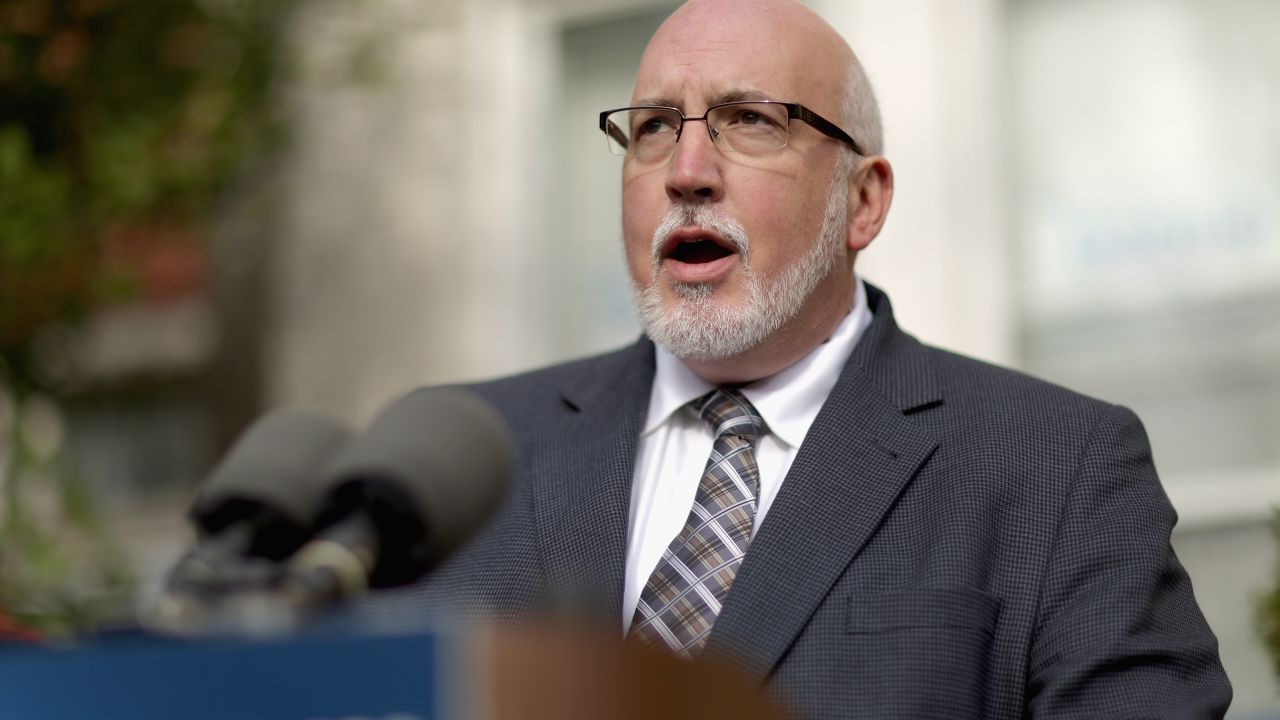 Democratic presidential candidate Sen. Bernie Sanders' (I-VT) campaign manager Jeff Weaver talks to reporters outside the campaign's headquarters December 18, 2015 in Washington, D.C.