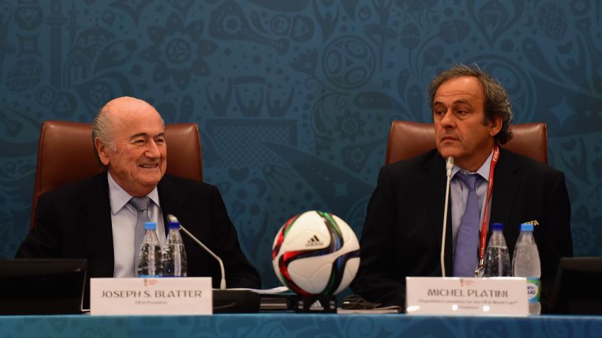 December 21 2015: FIFA President Sepp Blatter and UEFA President Michel Platini were banned by FIFA's Ethics Committee for eight years. The ban relates to all football-related activity and comes into effect immediately. 