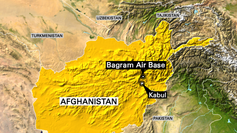 The ancient city of Bagram is more than 30 miles north of the Afghan capital, Kabul. 