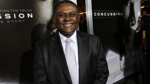 Dr. Bennet Omalu at a screening of "Concussion."  