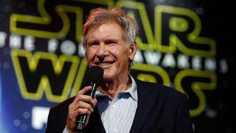 Harrison Ford attends the 'Star Wars: The Force Awakens' fan event at Sydney Opera House on December 10, 2015 in Sydney, Australia.
