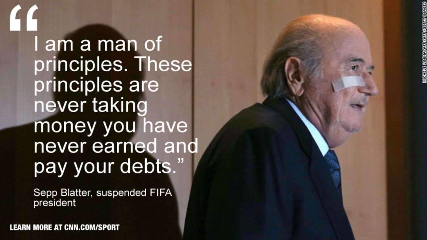 blatter principal quote