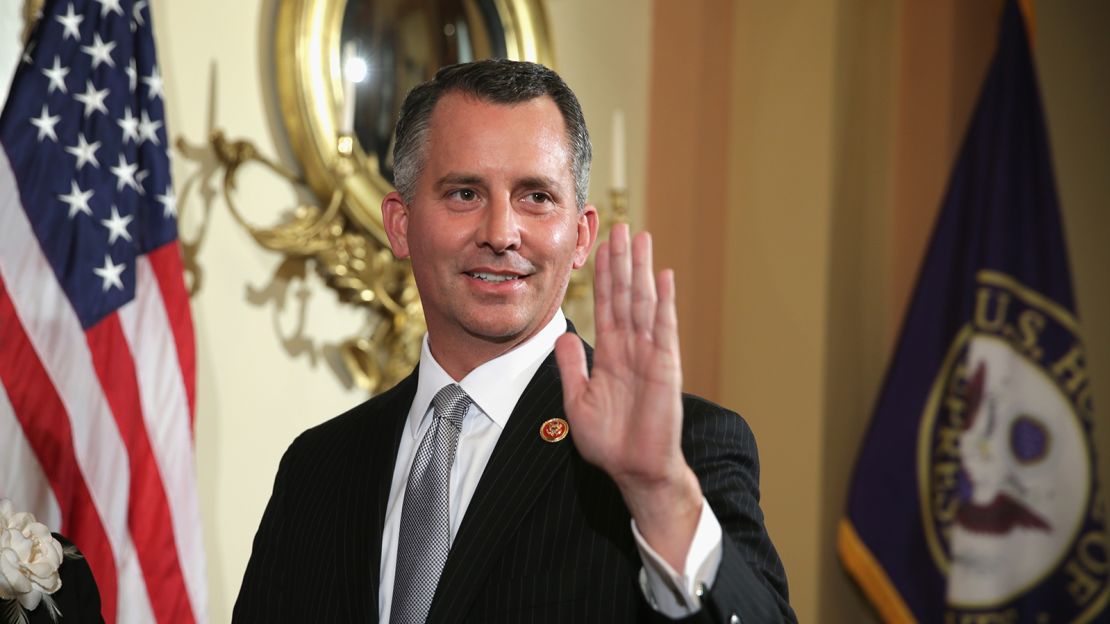 U.S. Representative-elect David Jolly (R-FL) participates in a ceremonial swearing-in photo opportunity March 13, 2014 on Capitol Hill in Washington, DC.